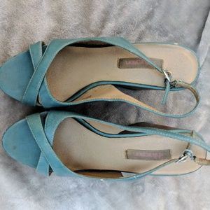Turquoise Sandal Wedges